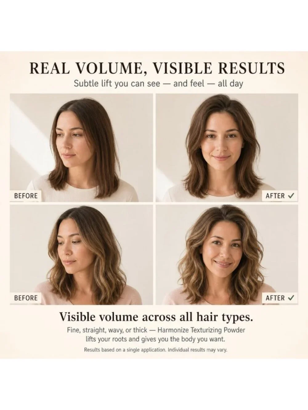 Hair Texture Powder for Women - Root Lifter, Volume Boost, Oil Absorbing Dry